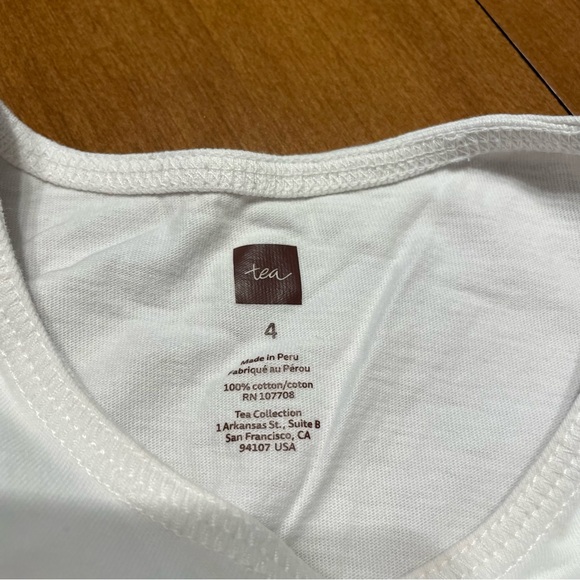 Tea Collection Lot of 3 Girls' Tropical Graphic Tee & Tank Top Bundle Size 4 - Picture 3 of 8